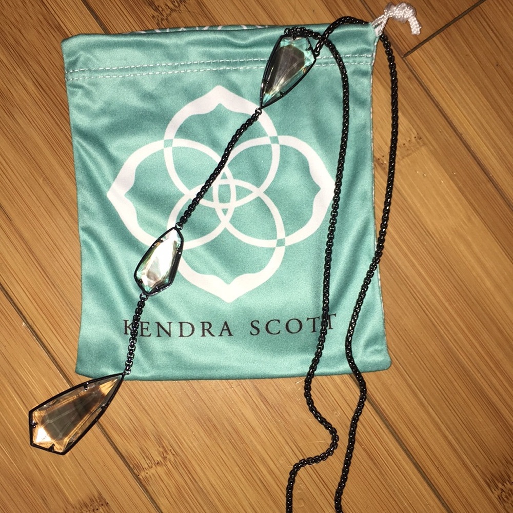 Kendra Scott Suspended Black Necklace